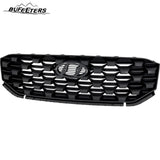 BUFEETERS   Front Bumper Grille Assembly Fit For 2021 2022 Hyundai Santa Fe,Factory Style,Primed Black Shell and Insert