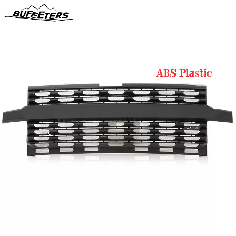 BUFEETERS Front Bumper Upper Grille Fit For 2019 2020 2021 Chevy Silverado 1500,Horizontal Billet Style,Black
