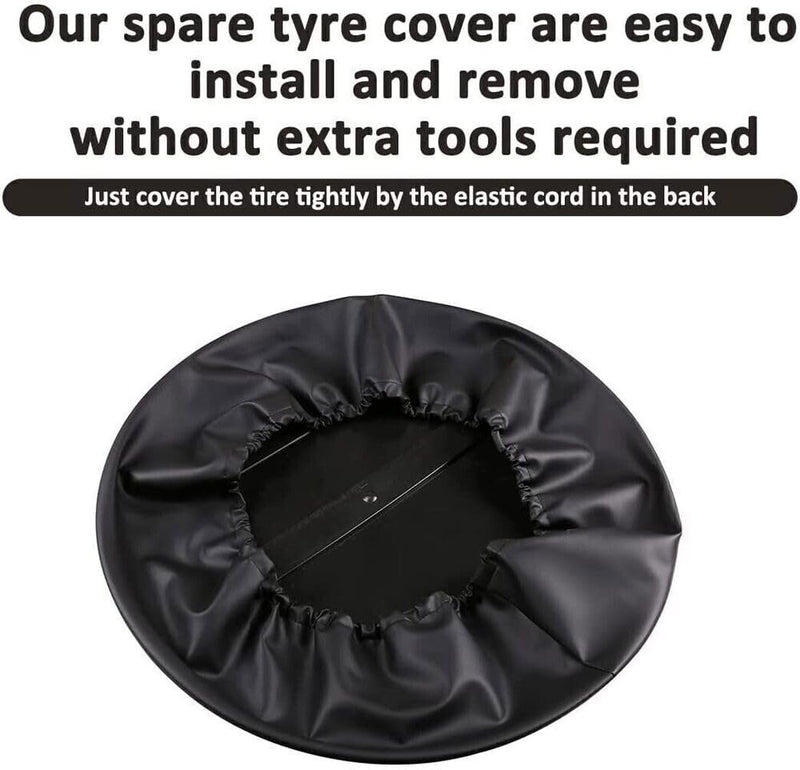 BUFEETERS Rear Spare Tire Cover for 2020 2021 2022 2023 2024 Land Rover Defender 90/110/130 Wheel Cover Gloss Black