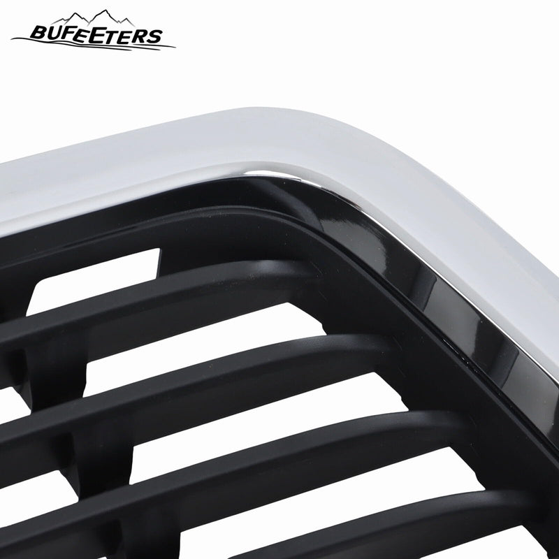BUFEETERS  Front Bumper Lower Grille Fit For 2015 2016 2017 INFINITI QX80,Mesh Style,Chrome&Black
