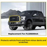 BUFEETERS  Front Bumper Upper Grille Fit For 2015 2016 2017 Ford F150 F-150,Horizontal Style,Matte Black