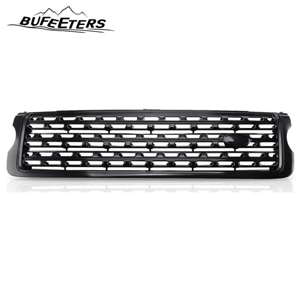 BUFEETERS Front Bumper Upper Grille Fit For 2013 2014 2015 2016 2017 Land Rover Range Rover,Gloss Black