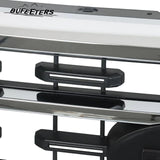 BUFEETERS Front Bumper Upper Grille Fit For 2021 2022 Ford F150 XLT,Horizontal Billet Style,Chrome&Black