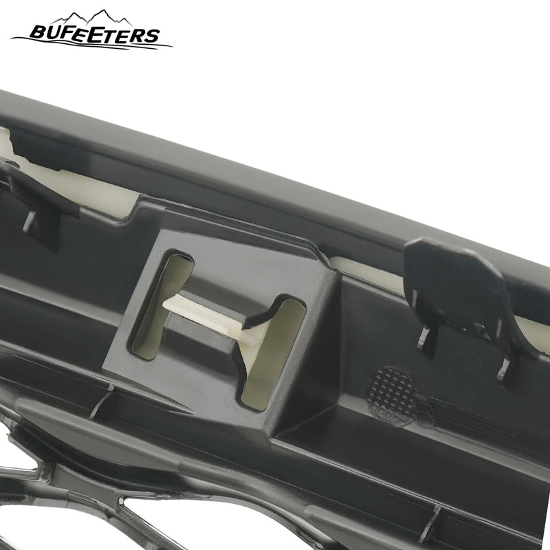 BUFEETERS  Front Bumper Upper Grille Fit For 2016 2017 2018 2019 2020 INFINITI QX60,Mesh Style,Gloss Black