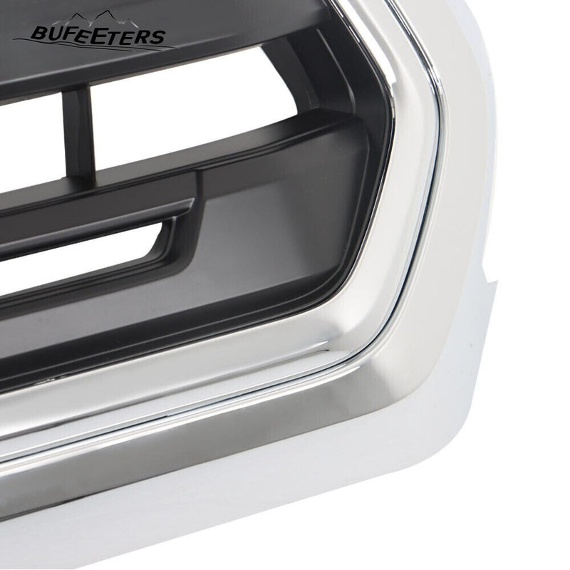 BUFEETERS Front Bumper Upper Grille Fit For 2016 2017 2018 2019 2020 2021 Toyota Tacoma,Chrome&Black