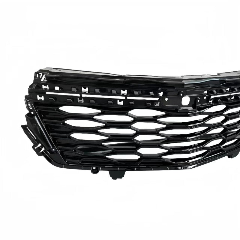 BUFEETERS   Front Bumper Upper Grille W/Trim Fit For 2022 2023 Chevy Equinox,RS Style,Gloss Black