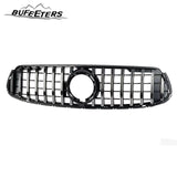 BUFEETERS  Front Bumper Upper Grille Fit For 2020 2021 2022 2023 Mercedes Benz X253 GLC-CLASS Coupe GLC300 GLC43 AMG,GT Style,Chrome&Black