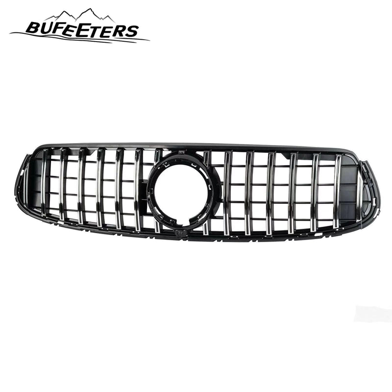 BUFEETERS  Front Bumper Upper Grille Fit For 2020 2021 2022 2023 Mercedes Benz X253 GLC-CLASS Coupe GLC300 GLC43 AMG,GT Style,Chrome&Black