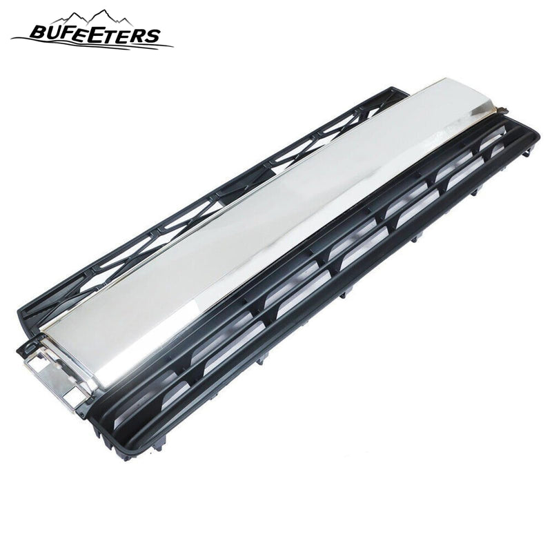 BUFEETERS  Front Bumper Lower Grille Fit For 2014 2015 2016 2017 2018 2019 2020 Toyota 4Runner Limited,Mesh Style,Chrome＆Black