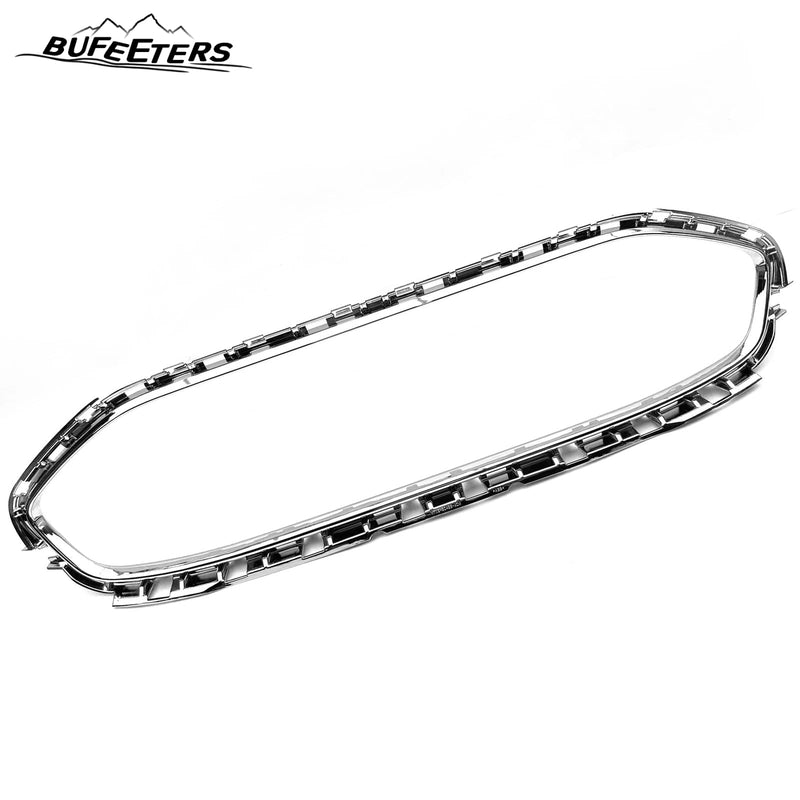 BUFEETERS Front Grille Chrome Trim Molding Fit For 2019 2020 2021 Ford Transit Connect,Chrome&Black