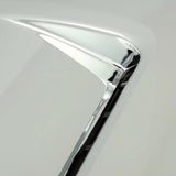 BUFEETERS Front Upper Hood Bulge Molding Chrome Fit For 2014 2015 2016 2017 2018 2019 2020 2021 Toyota Tundra,silver