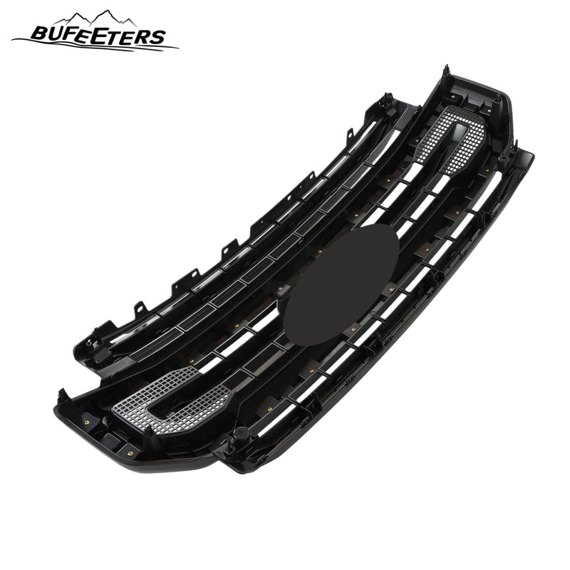 BUFEETERS Front Bumper Upper Grille Fit For 2020 2021 2022 F-250 F-350 Super Duty,Platinum Style,Matte Black