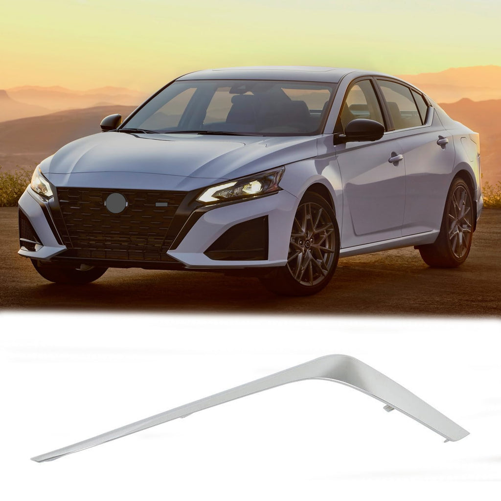 BUFEETERS  Front Bumper Grille Molding Right Side Plated Grill Fit For 2023 2024 Nissan Altima,Factory Style,Chrome