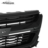 BUFEETERS Front Bumper Upper Grille Fit For 2015 2016 2017 2018 2019 2020 Chevrolet Colorado,Mesh Style,Gloss Black