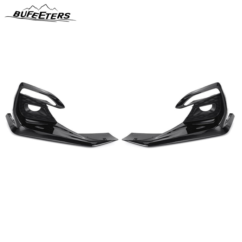 BUFEETERS   Front Bumper Lower Grille W/ Fog Light Covers Fit For 2018 2019 2020 2021 2022 INFINITI Q50 Sport,Mesh Style,Black
