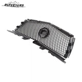 BUFEETERS  Front Bumper Upper Grille Fit For 2008 2009 2010 2011 2012 2013 Cadillac CTS,Mesh Style,Gloss Black