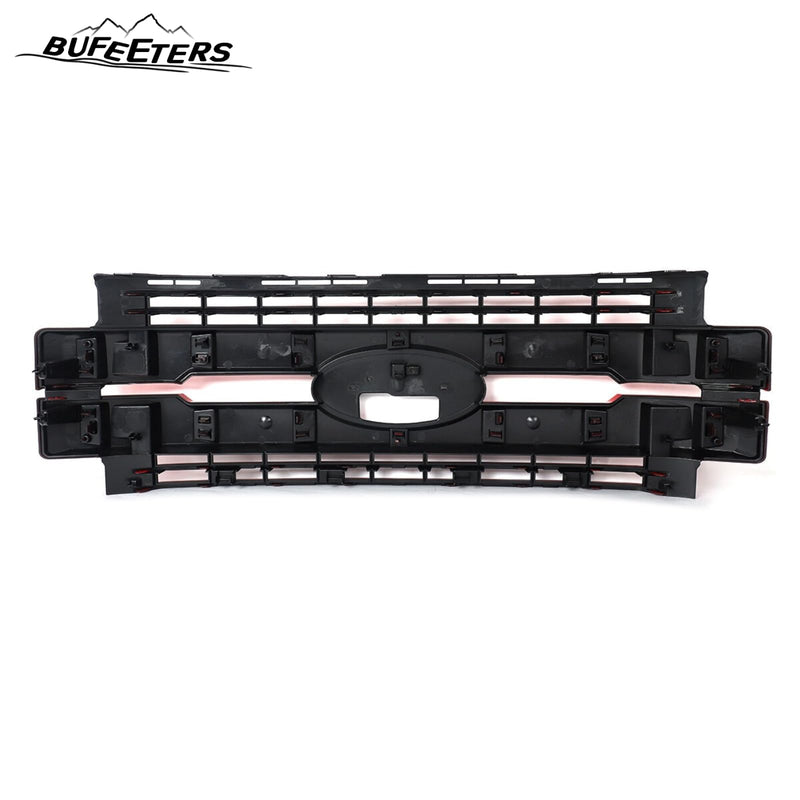 BUFEETERS Front Bumper Upper Grille Fit For 2017 2018 2019 F-250 F-350 F-450 F-550 Super Duty,
Lariat Style,Race Red&Matte Black
