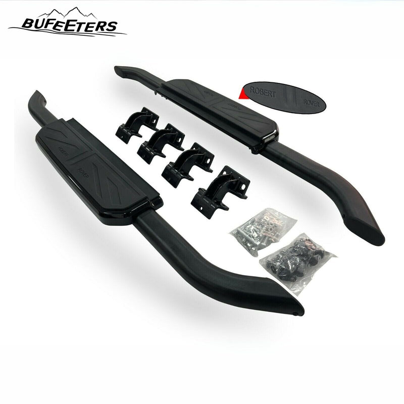 BUFEETERS  Running Board Nerf Bar Side Step Fit For Land Rover Defender 90 2Door 2020 2021 2022 2023,Black
