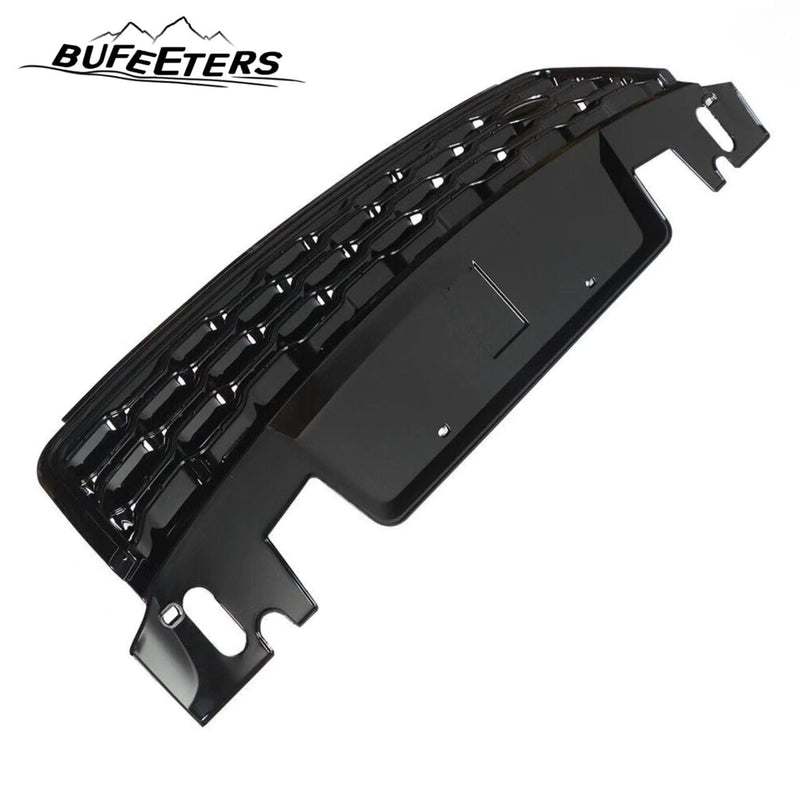 BUFEETERS Front Bumper Upper Grille Fit For 2018 2019 Range Rover Sport L494,Mesh Style,Full Gloss Black