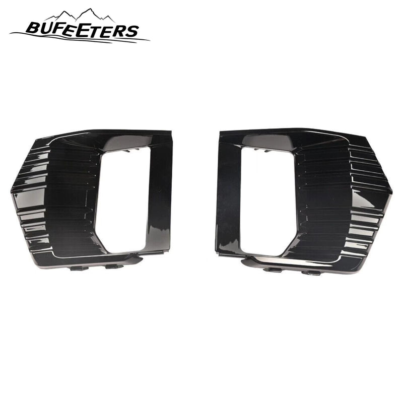 BUFEETERS Front Grille Grill Hood Trim Molding Set Fit For 2021 2022 2023 GMC Yukon/XL Denali,Gloss Black