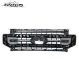 BUFEETERS Front Bumper Upper Grille Fit For 2020 2021 2022 F-250 F-350 F-450 F-550 Super Duty,Platinum Style,E7-Velocity Blue&Matte Black