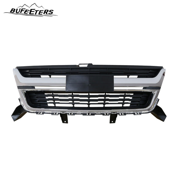 BUFEETERS  Front Bumper Upper Grille Fit For 2015 2016 2017 2018 2019 2020 Chevrolet Colorado,Mesh Style,Chrome&Black