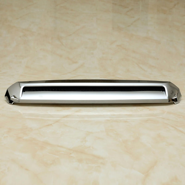 BUFEETERS Front Upper Hood Bulge Molding Chrome Fit For 2014 2015 2016 2017 2018 2019 2020 2021 Toyota Tundra,silver