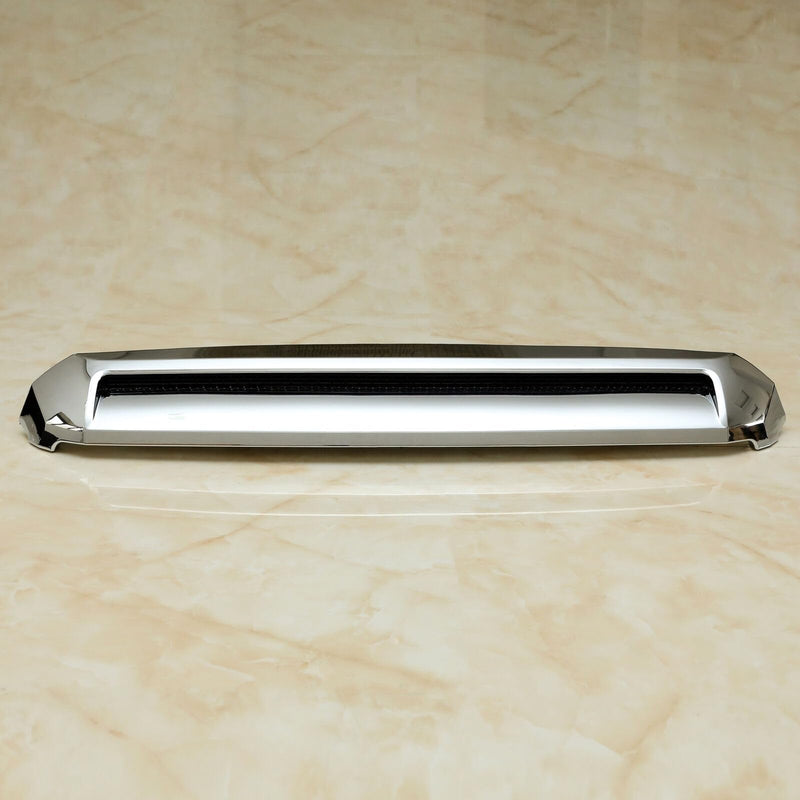 BUFEETERS Front Upper Hood Bulge Molding Chrome Fit For 2014 2015 2016 2017 2018 2019 2020 2021 Toyota Tundra,silver