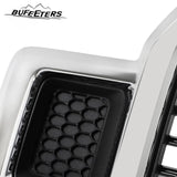 BUFEETERS  Front Radiator Grille Grill Assembly Fit For 2018 2019 2020 Ford F-150,Honeycomb  
 Style,Chrome&Black