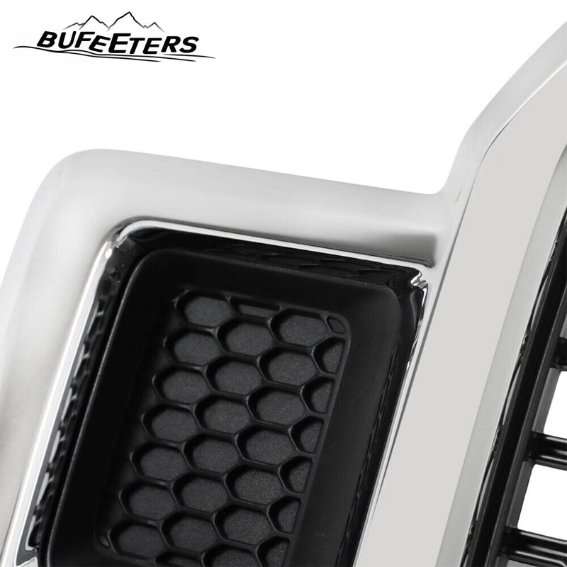BUFEETERS  Front Radiator Grille Grill Assembly Fit For 2018 2019 2020 Ford F-150,Honeycomb  
 Style,Chrome&Black