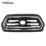 BUFEETERS Front Bumper Upper Grille Fit For 2018 2019 2020 2021 2022 Toyota Tacoma,Chrome&Black