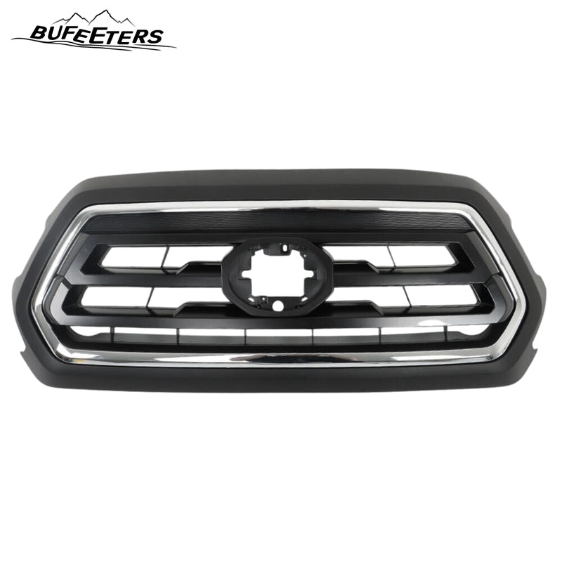 BUFEETERS Front Bumper Upper Grille Fit For 2018 2019 2020 2021 2022 Toyota Tacoma,Chrome&Black