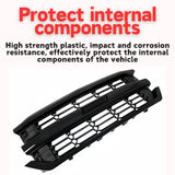 BUFEETERS  Front Upper Grille Fit For 2016 2017 2018 2019 Chevy Silverado 1500,Honeycomb Style,Gloss Black