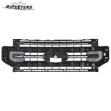 BUFEETERS Front Bumper Upper Grille Fit For 2020 2021 2022 F-250 F-350 F-450 F-550 Super Duty,Platinum Style,Chrome&Black