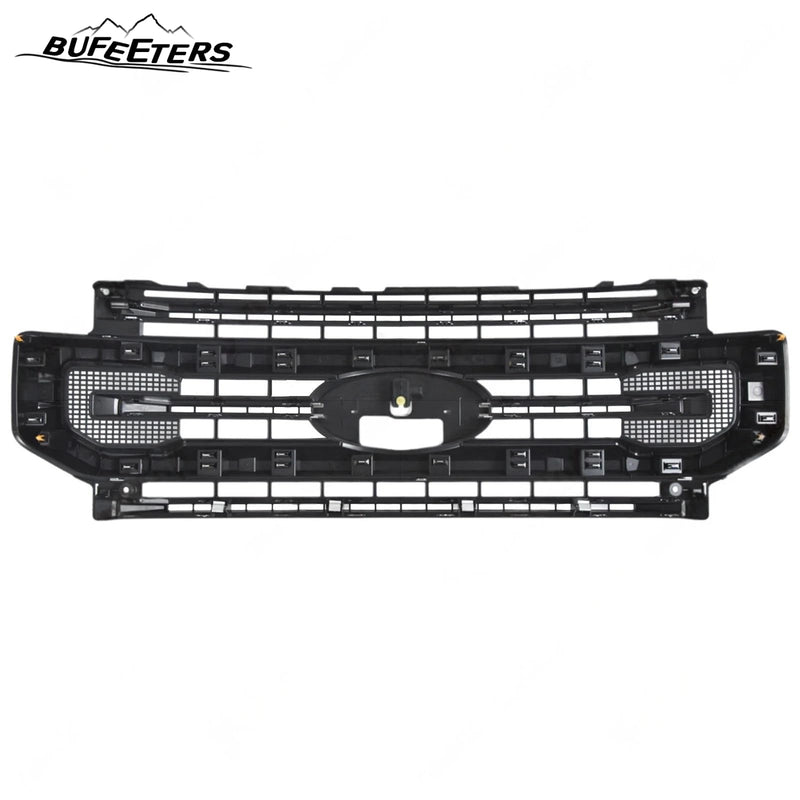 BUFEETERS Front Bumper Upper Grille Fit For 2020 2021 2022 F-250 F-350 F-450 F-550 Super Duty,Platinum Style,Chrome&Black
