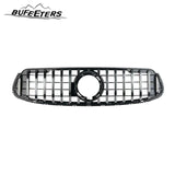 BUFEETERS  Front Bumper Upper Grille Fit For 2020 2021 2022 2023 Mercedes Benz X253 GLC-CLASS Coupe GLC300 GLC43 AMG,GT Style,Chrome&Black