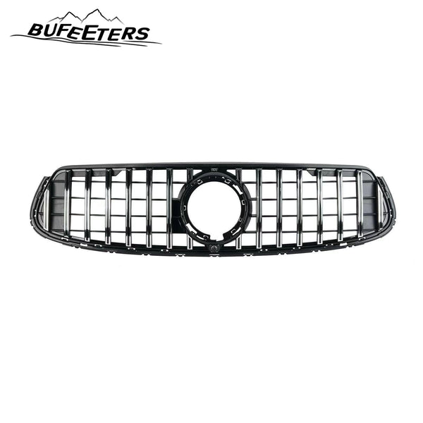 BUFEETERS  Front Bumper Upper Grille Fit For 2020 2021 2022 2023 Mercedes Benz X253 GLC-CLASS Coupe GLC300 GLC43 AMG,GT Style,Chrome&Black