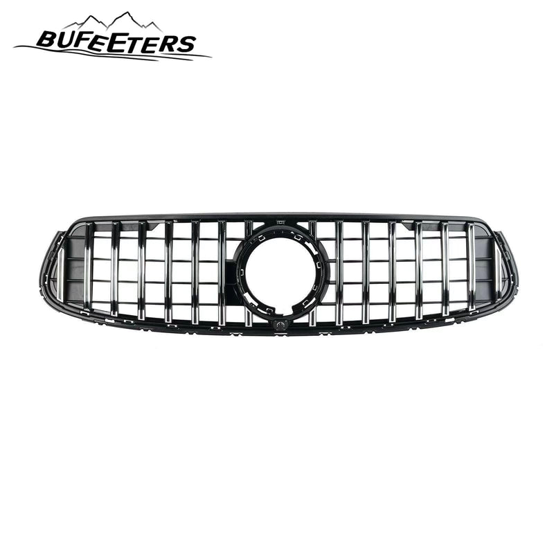 BUFEETERS  Front Bumper Upper Grille Fit For 2020 2021 2022 2023 Mercedes Benz X253 GLC-CLASS Coupe GLC300 GLC43 AMG,GT Style,Chrome&Black