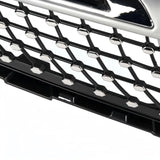 BUFEETERS Chrome Diamond Front Grille Fit For 2015-2019 Mercedes Benz X253 GLC300 GLC43