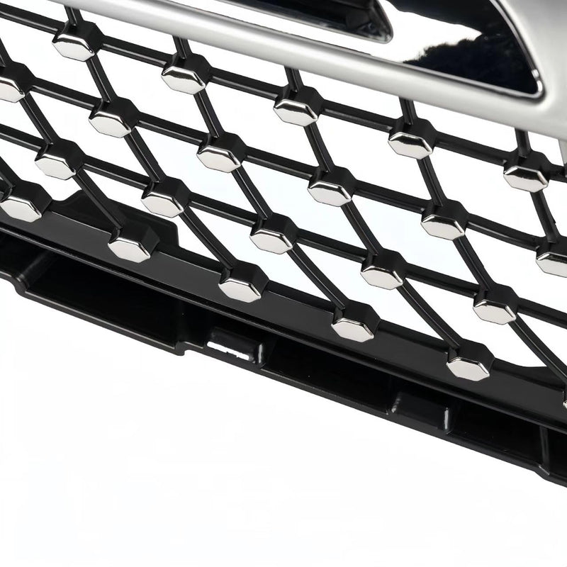 BUFEETERS Chrome Diamond Front Grille Fit For 2015-2019 Mercedes Benz X253 GLC300 GLC43