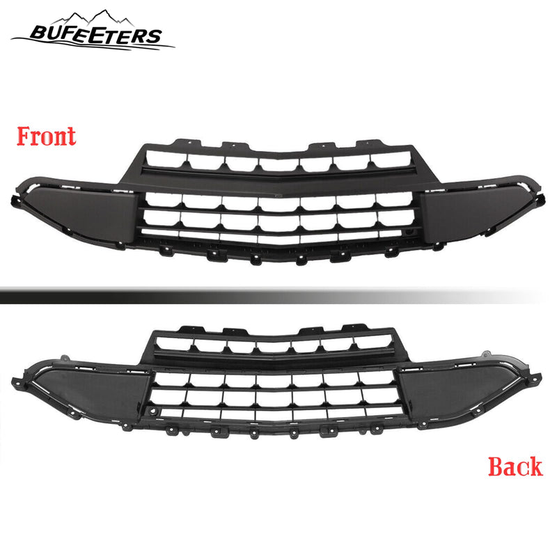 BUFEETERS Front Bumper Lower Grille Fit For 2018 2019 2020 Chevy Chevrolet Traverse,Mesh Style,Chrome&Black