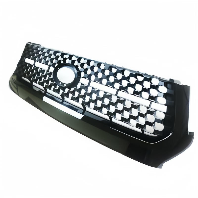 BUFEETERS Front Upper Grille Fit For 2014 2015 2016 2017 2018 2019 2020 2021 Toyota Tundra,Mesh Style,Gloss Black