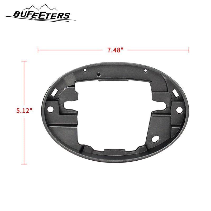 BUFEETERS Front Upper Grille&Hood Bulge Molding Fit For 2014 2015 2016 2017 2018 2019 2020 2021 Toyota Tundra,TRD Style,040 Super White&Gray