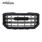BUFEETERS Front Bumper Grille  Fit For 2016 2017 2018 2019 Gmc Sierra 1500,Horizontal Billet Style,Black &Bright Chrome Plating