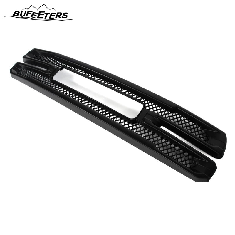 BUFEETERS Front Bumper Grille Covers Grill Overlay Fit For 2019 2020 2021 GMC Sierra 1500 SLT AT4,Factory Style,Matte Black