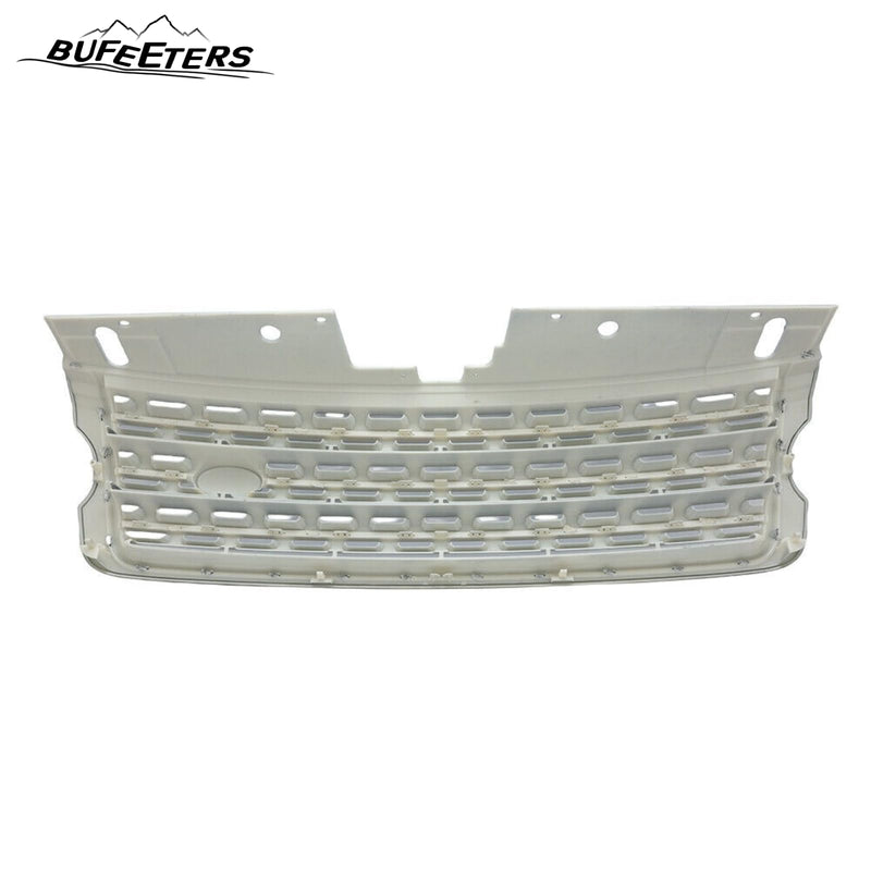 BUFEETERS Front Bumper Upper Grille Fit For 2013 2014 2015 2016 2017 Land Rover Range Rover Vogue L405,Mesh Style,Gray&silver
