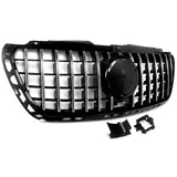 BUFEETERS  Front Bumper Upper Grille Fit For Mercedes Benz Sprinter W907 W910 2018 2019 2020 2021 2022 2023,GT Style,Chrome&Black