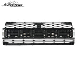 BUFEETERS  Front Bumper Lower Grille+Fog Lamp Cover Set Fit For 2014 2015 2016 2017 2018 2019 2020 Toyota 4Runner Limited,Factory Style,Chrome＆Black
