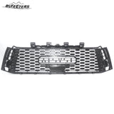 BUFEETERS Front Bumper Grille Hood Grill w/LED Amber Lights Fit For 2010 2011 2012 2013 Toyota Tundra,Mesh Style,Black