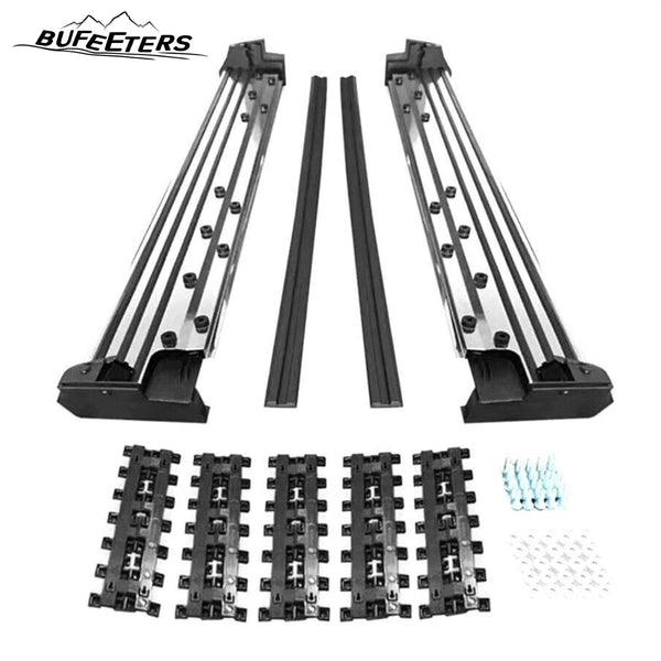 BUFEETERS Side Step Running Board Nerf Bar Fit For 2019 2020 2021 2022 2023 2024 2025 Mercedes Benz G-Class 500 550 W463,Black&Silver